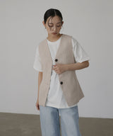 【2月中旬予約商品】サマーツイードジレ