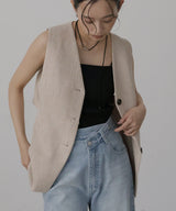 【2月中旬予約商品】サマーツイードジレ