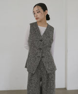 【2月中旬予約商品】サマーツイードジレ