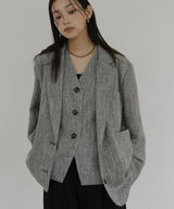 【2月中旬予約商品】サマーツイードジレ