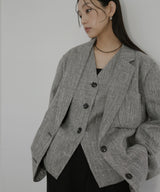 【2月中旬予約商品】サマーツイードジレ