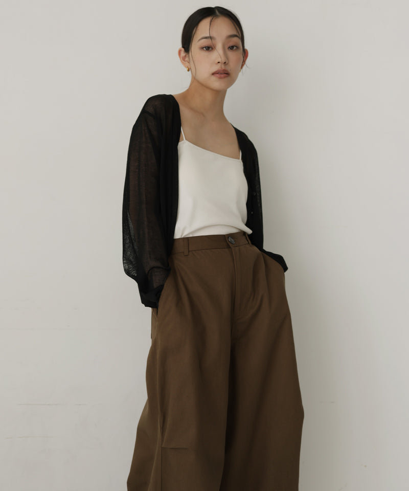 ラップスカート付きタックワイドパンツ – hellam