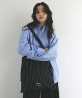 【8月下旬予約商品】リネンライクストライプ　トートバッグ