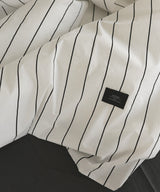 配色ストライプ寝具4点セット（ダブル）
