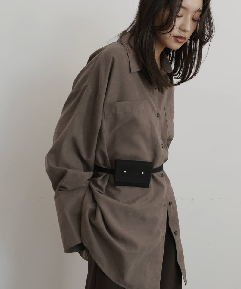 3wayスウェードウエストベルトポーチ