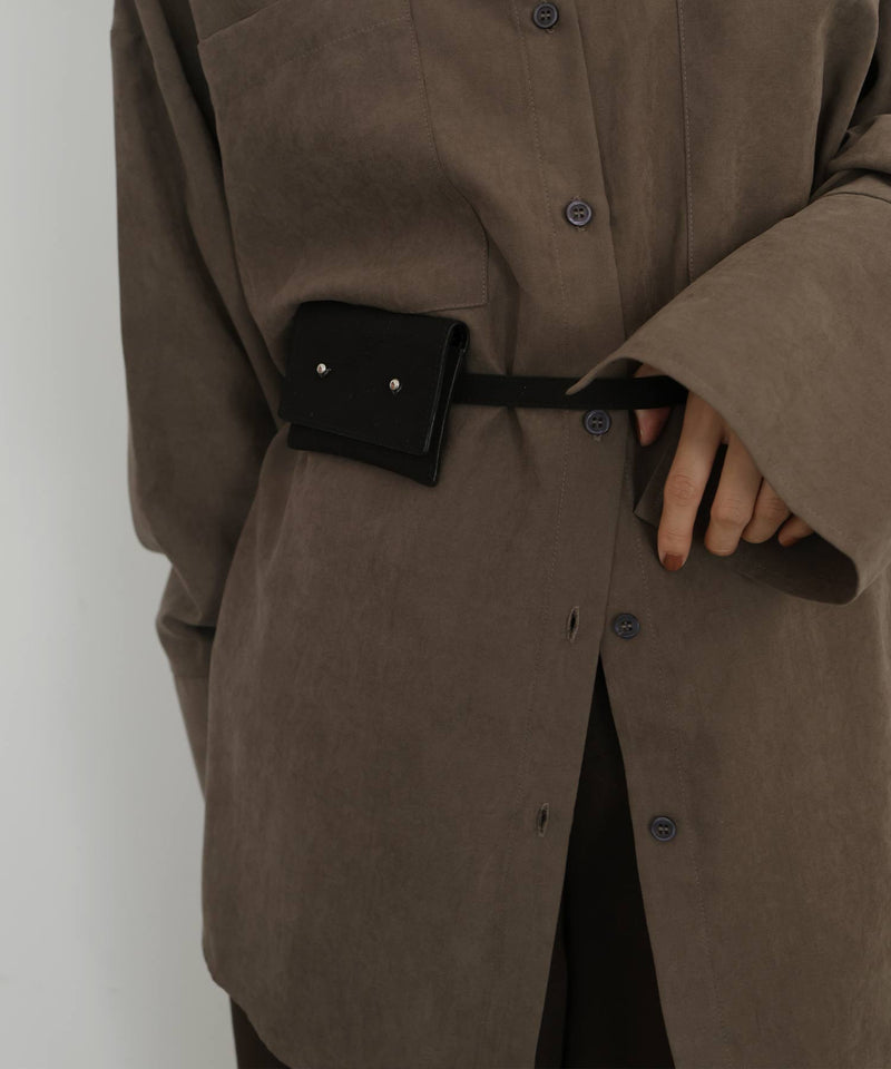 3wayスウェードウエストベルトポーチ