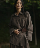 3wayスウェードウエストベルトポーチ