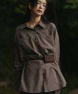 3wayスウェードウエストベルトポーチ