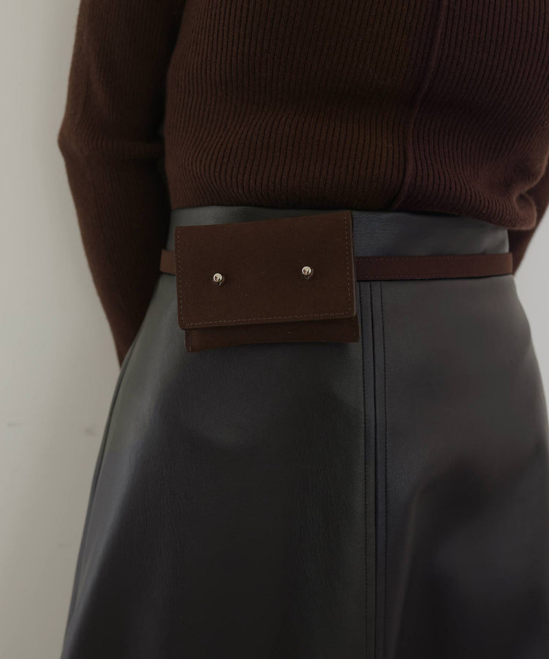 3wayスウェードウエストベルトポーチ