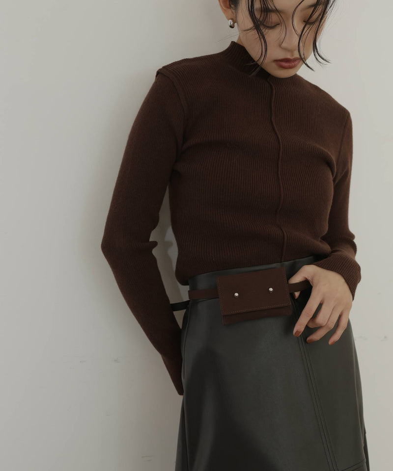 3wayスウェードウエストベルトポーチ