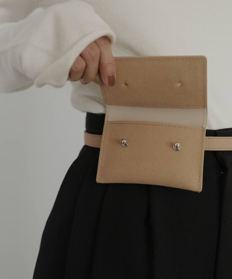 3wayスウェードウエストベルトポーチ
