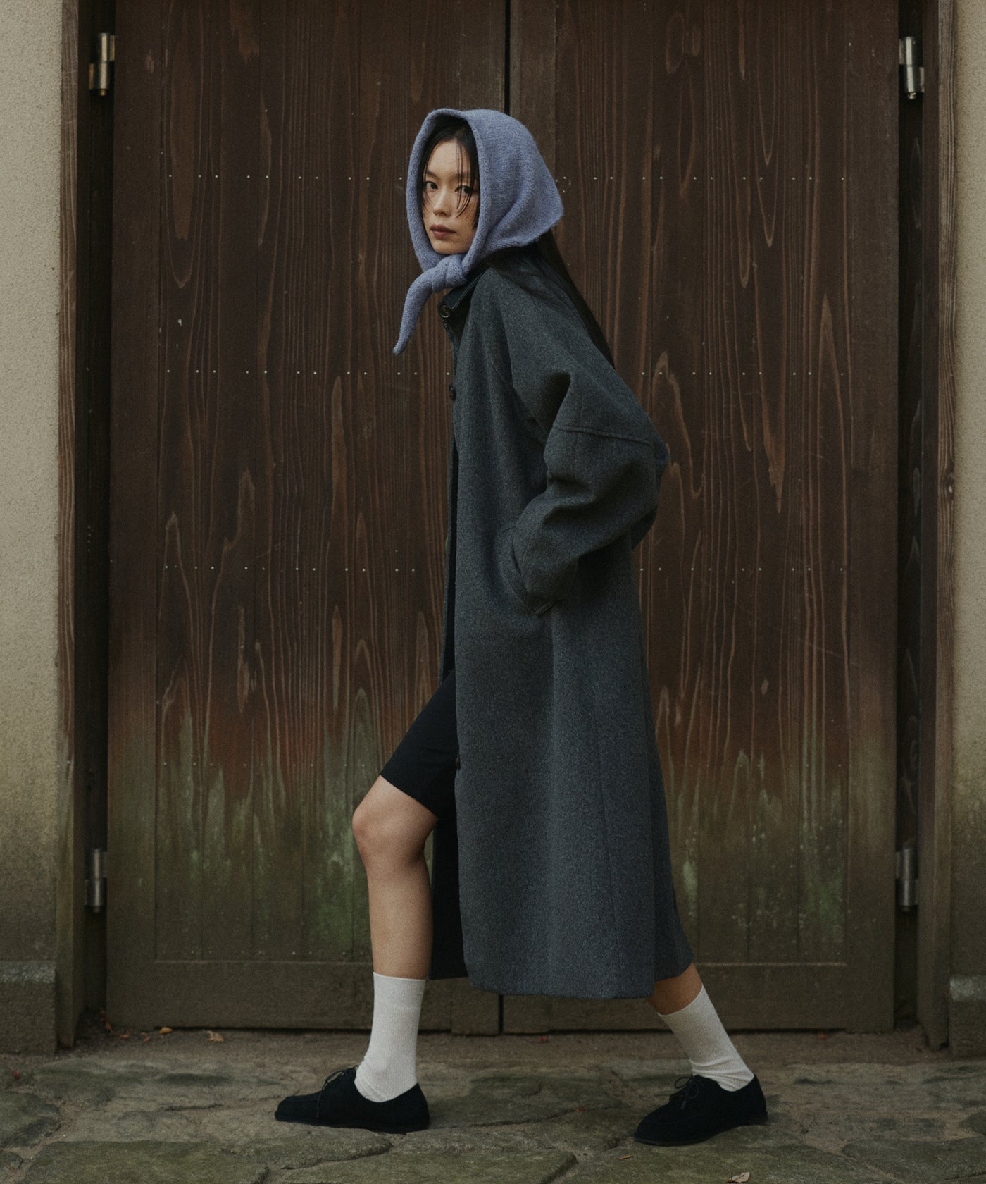 トライアングルニットスカーフ – hellam