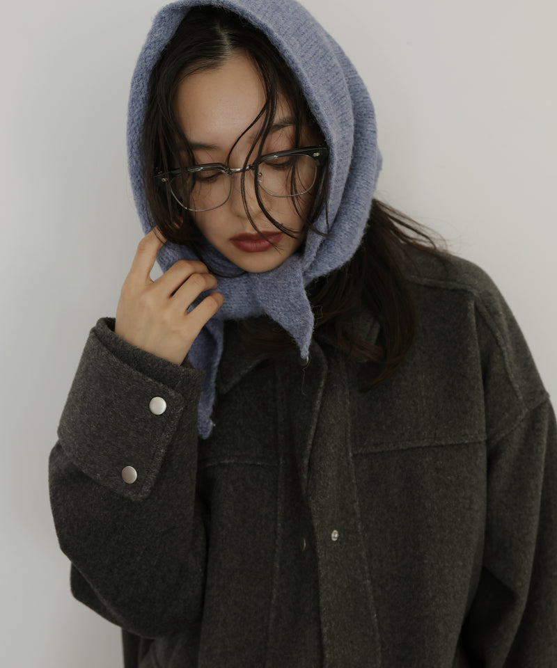 トライアングルニットスカーフ