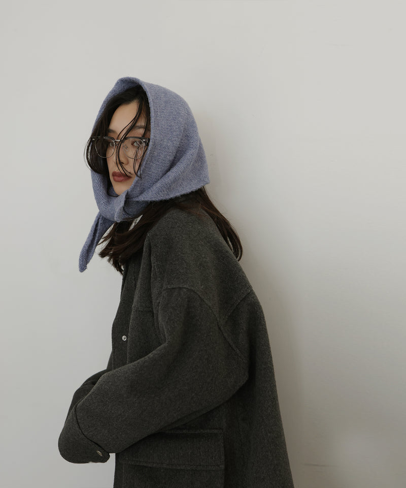 トライアングルニットスカーフ