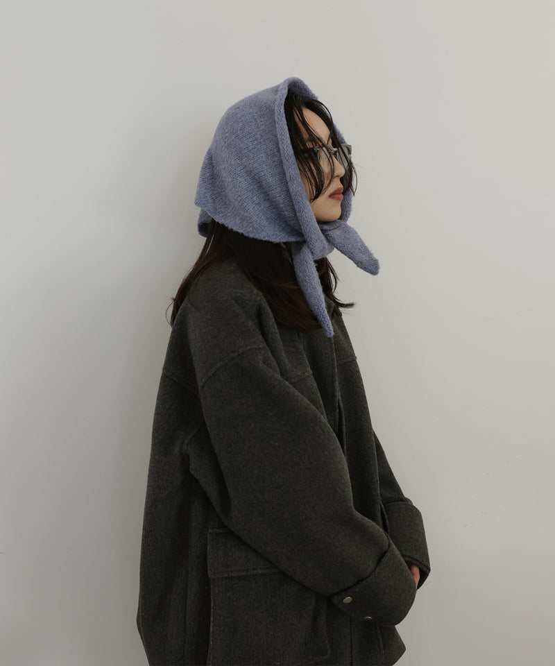 トライアングルニットスカーフ