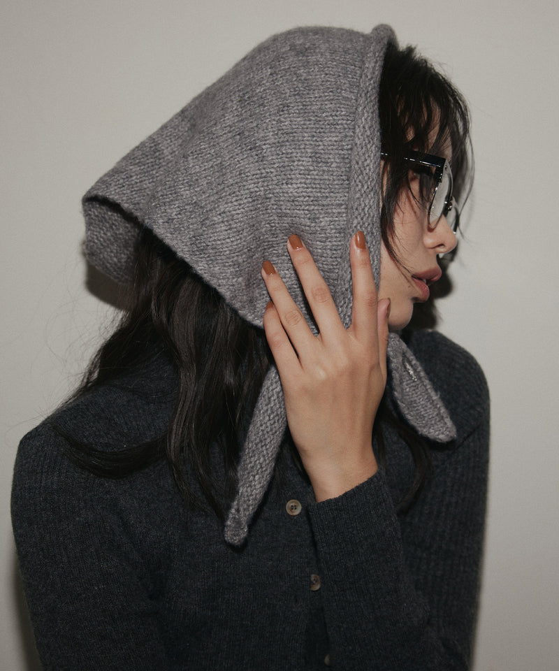 トライアングルニットスカーフ