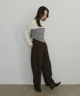 トライアングルニットスカーフ