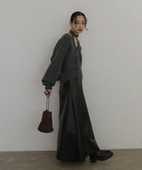 スウェード巾着バッグ