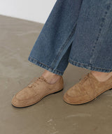 スウェードモカシンシューズ
