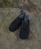 スウェードモカシンシューズ