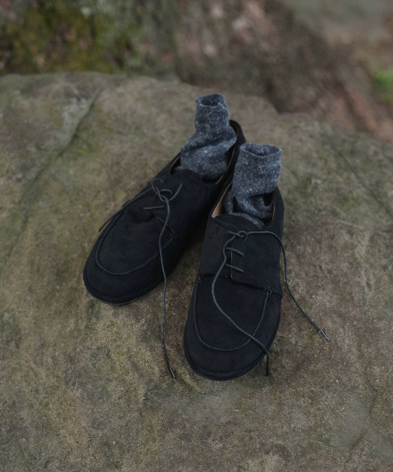 スウェードモカシンシューズ