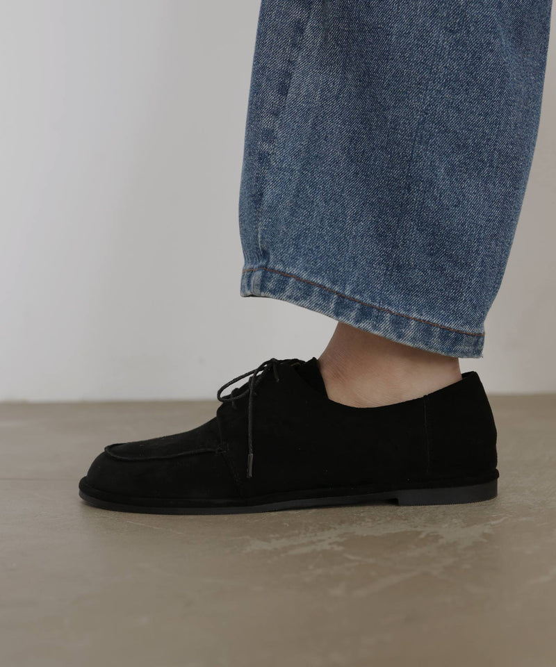 スウェードモカシンシューズ