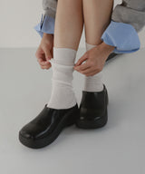 【12月下旬予約商品】ラウンドトゥサボサンダル