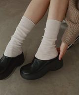 【12月下旬予約商品】ラウンドトゥサボサンダル