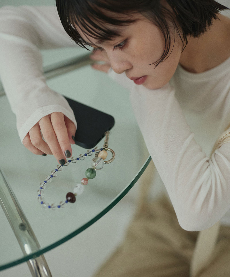 ミックスビーズスマホストラップ – hellam