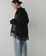 レースドッキングシアーシャツ