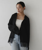 レースドッキングシアーシャツ