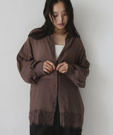 レースドッキングシアーシャツ