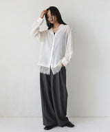 レースドッキングシアーシャツ
