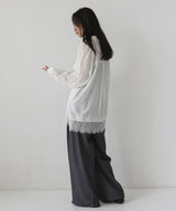 レースドッキングシアーシャツ