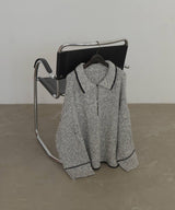 配色ミックスポロニット