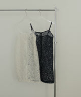 ジャガードレースキャミワンピース