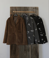 フラワーエンブロイダリーテーラードジャケット