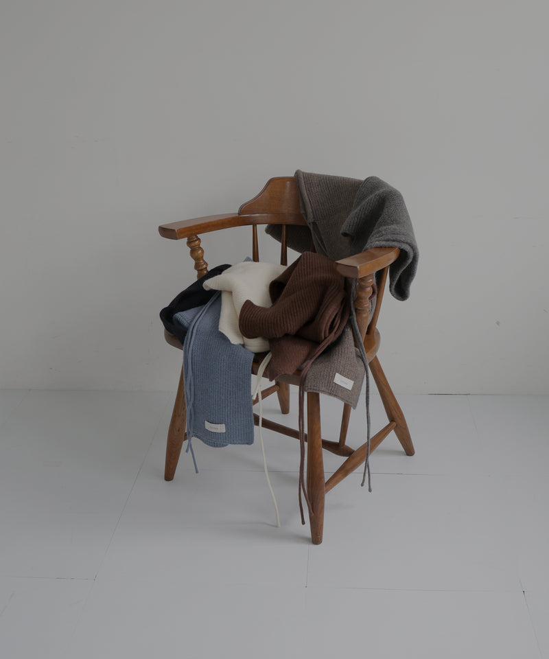 バラクラバ風フードニットマフラー