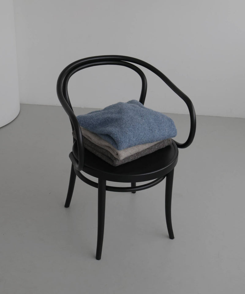 クルーネックカラーニットプルオーバー