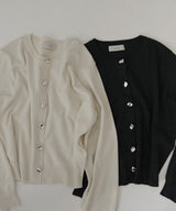 ニュアンスボタンカーディガン