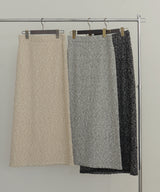 MIXヤーンスラブニットタイトスカート