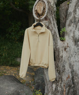 フリースハーフジッププルオーバー