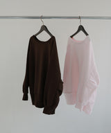 ボートネックワイドスウェット