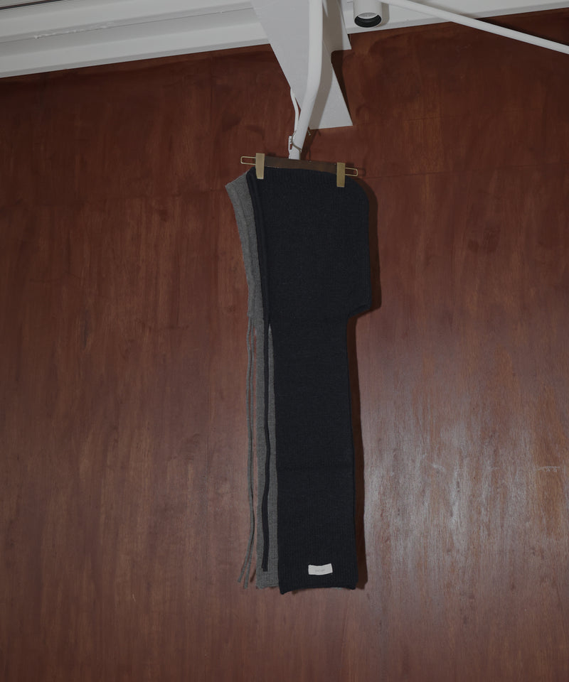 バラクラバ風フードニットマフラー