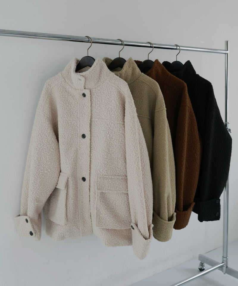 ブークレスタンドカラーコート