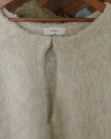 ミックスシャギーキーネックニット