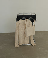 MIXヤーンポロニットカーディガン