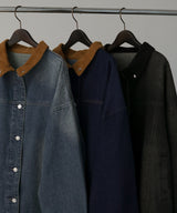 コーデュロイカラーデニムジャケット