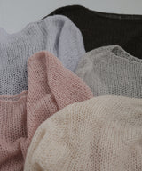 透かし編みルーズニット