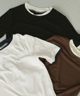 レイヤード風シアーTシャツ